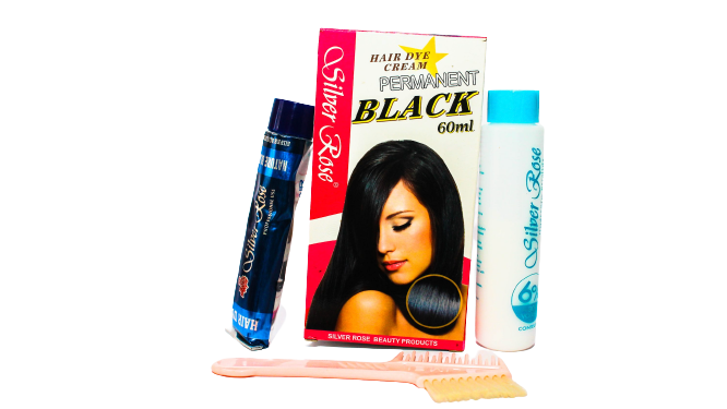 Silver Rose Permanent Hair Dye Black