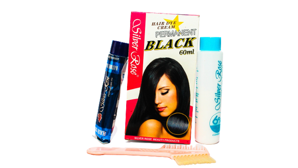 Silver Rose Permanent Hair Dye Black