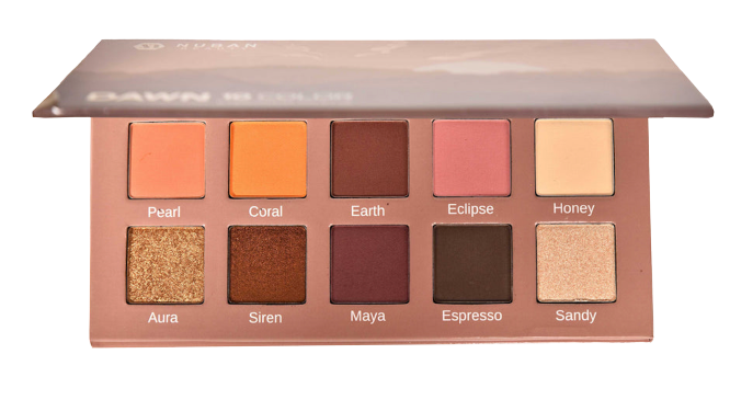 Nuban Beauty Dawn 10 Color Eyeshadow Palete