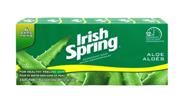 Irish Spring Aloe Soap 6 Bars Pains