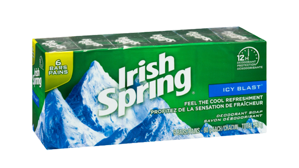 Irish Spring Icy Blast 6 Bars Pains